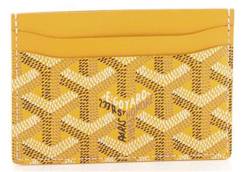 yellow goyard card holder|goyard cardholder alle farben.